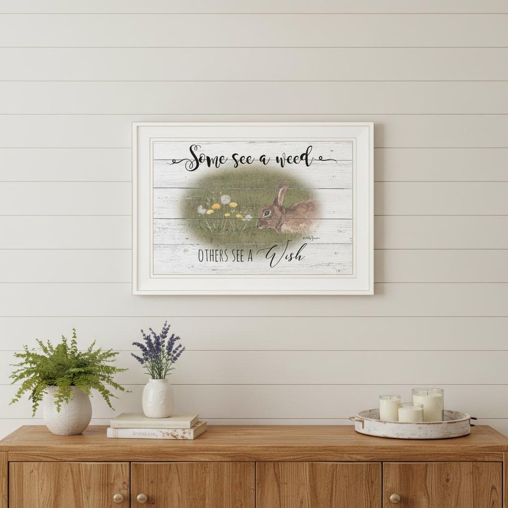 Some See A Weed 1 White Framed Print Wall Art — view 5