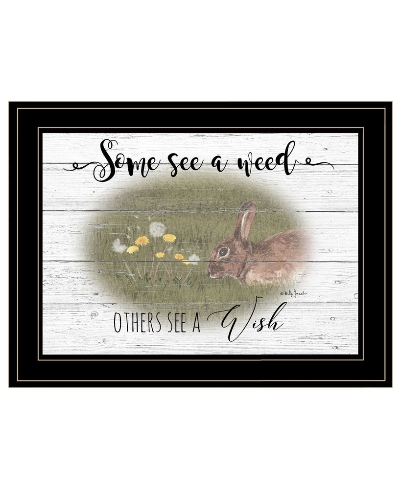 Some See A Weed 2 Black Framed Print Wall Art — view 1