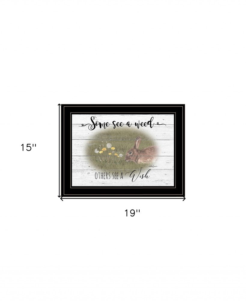 Some See A Weed 2 Black Framed Print Wall Art — view 3
