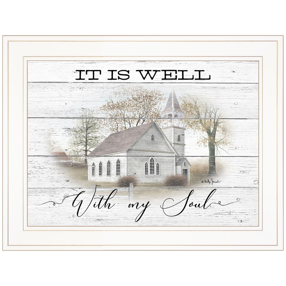 It Is Well 1 White Framed Print Wall Art HomeRoots