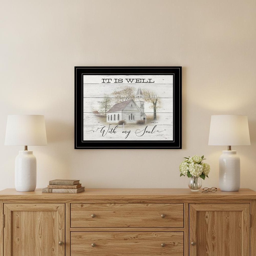 It Is Well 2 Black Framed Print Wall Art HomeRoots