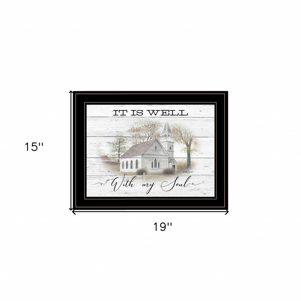 It Is Well 2 Black Framed Print Wall Art — view 4