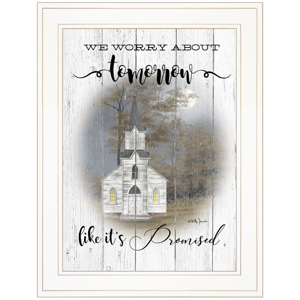 Tomorrow 1 White Framed Print Wall Art — view 1