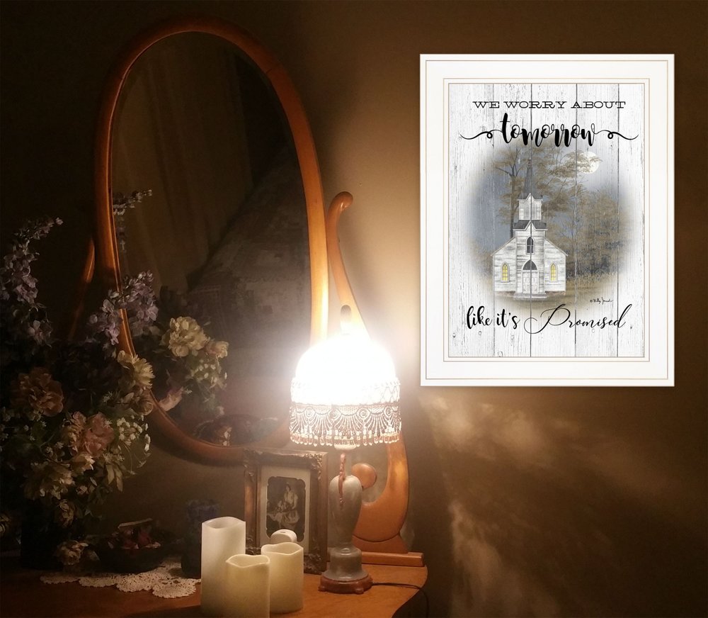 Tomorrow 1 White Framed Print Wall Art — view 2