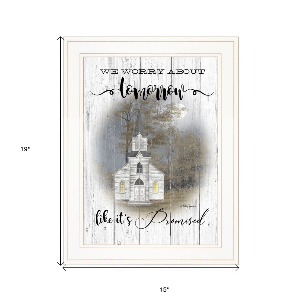 Tomorrow 1 White Framed Print Wall Art — view 5