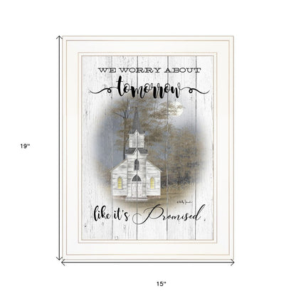 Tomorrow 1 White Framed Print Wall Art HomeRoots