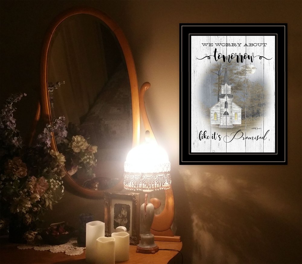 Tomorrow 2 Black Framed Print Wall Art — view 2