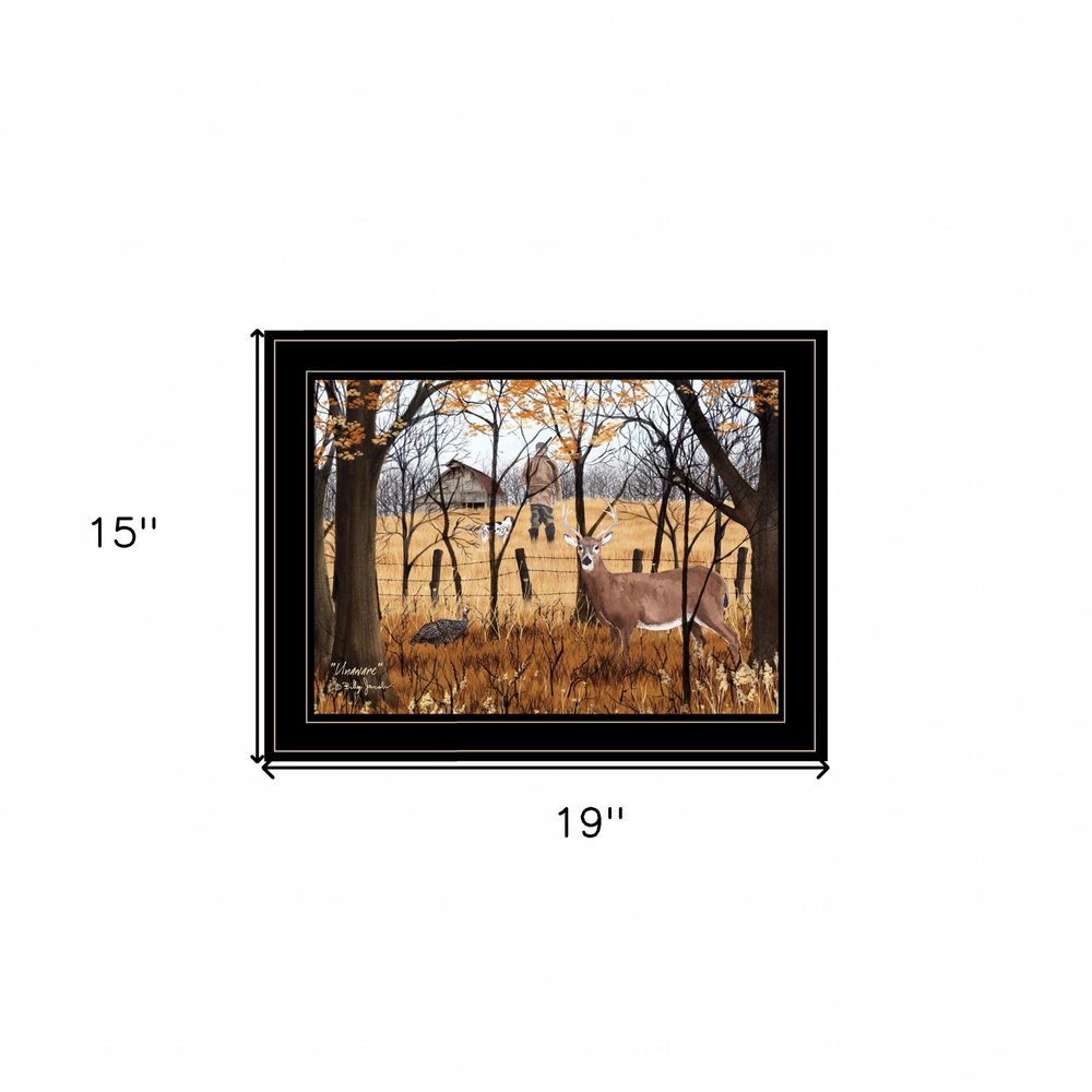 Unaware 2 Black Framed Print Wall Art — view 3