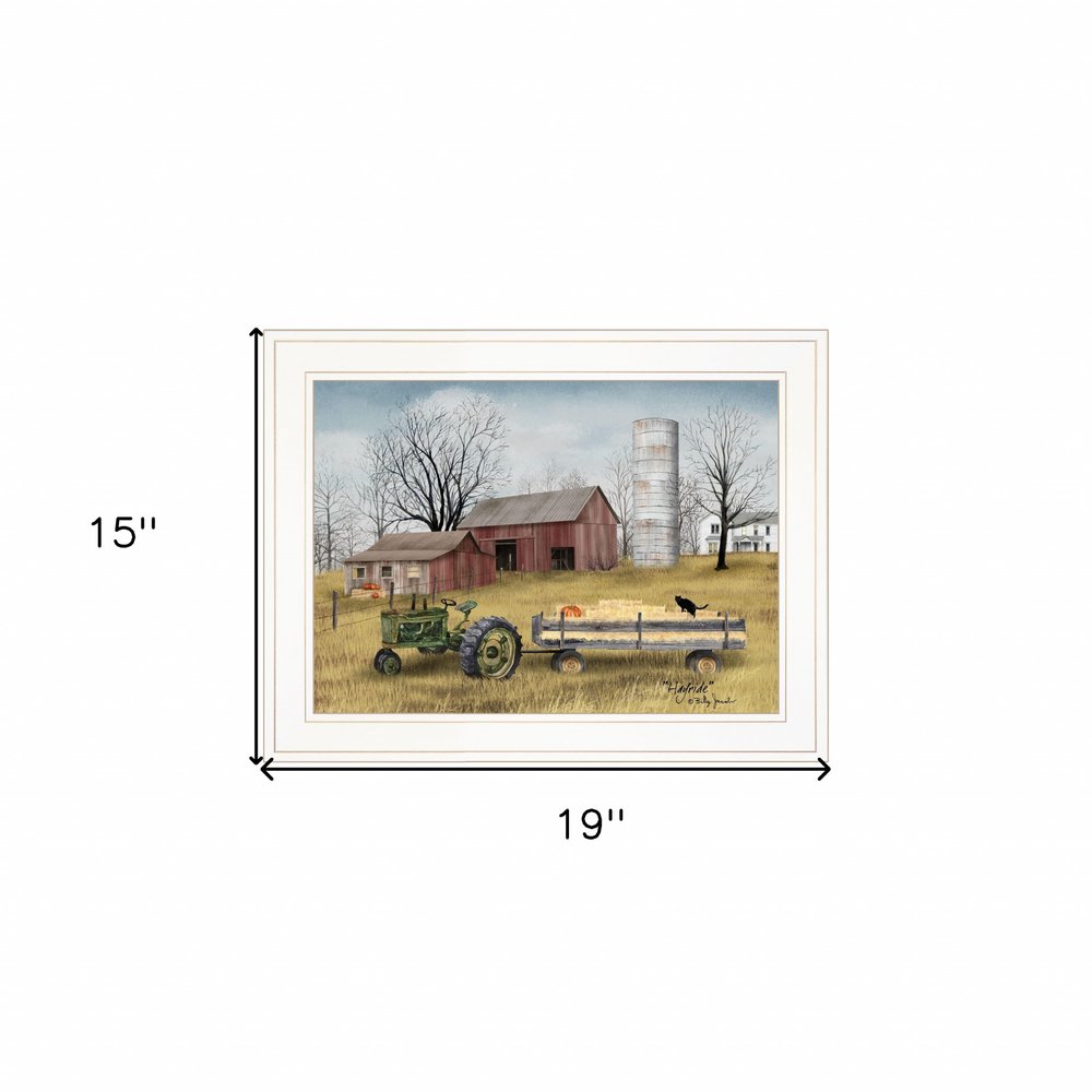 Hayride 1 White Framed Print Wall Art HomeRoots