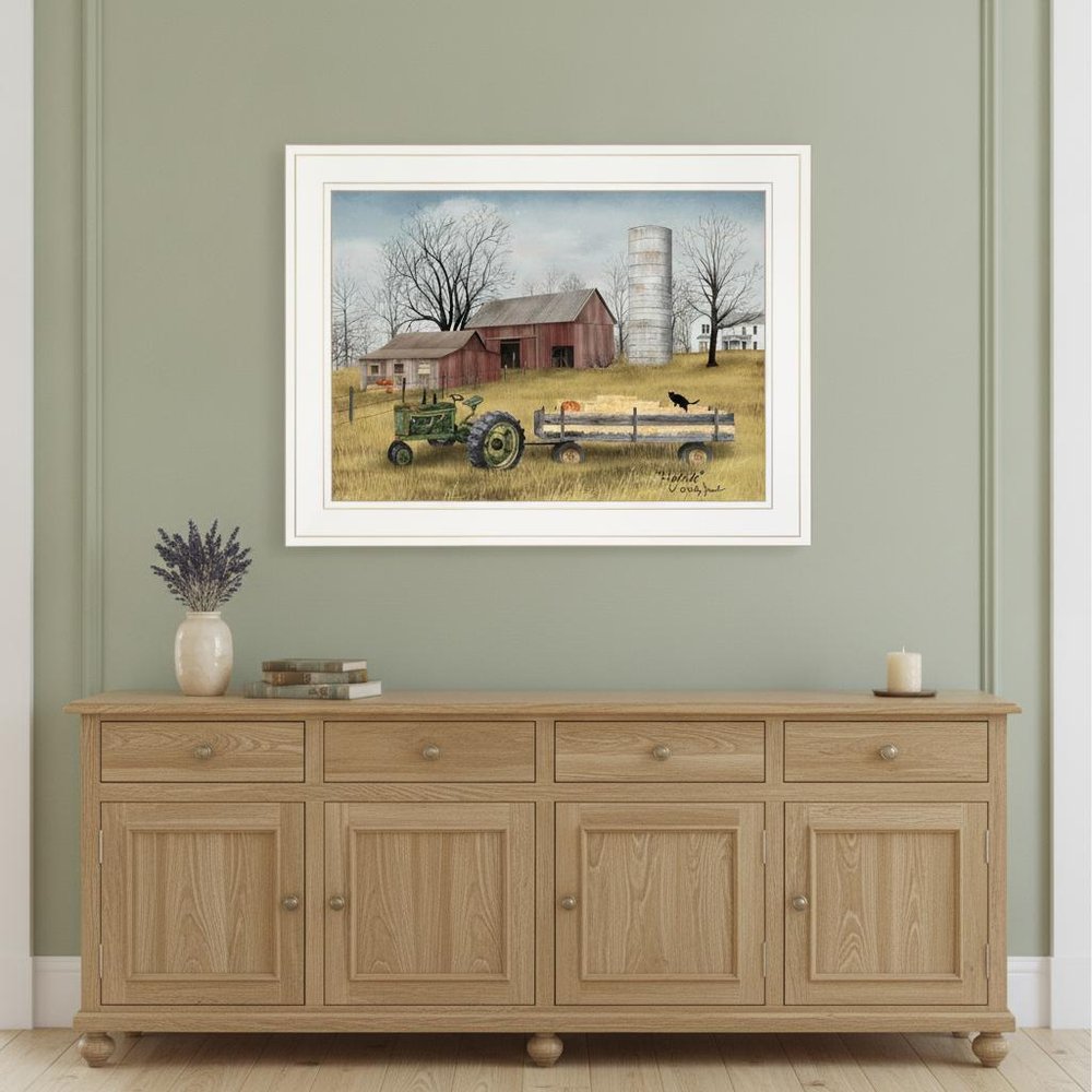 Hayride 1 White Framed Print Wall Art HomeRoots