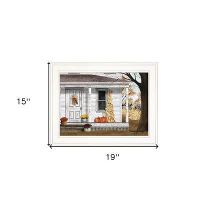 Autumn Greetings 1 White Framed Print Wall Art HomeRoots