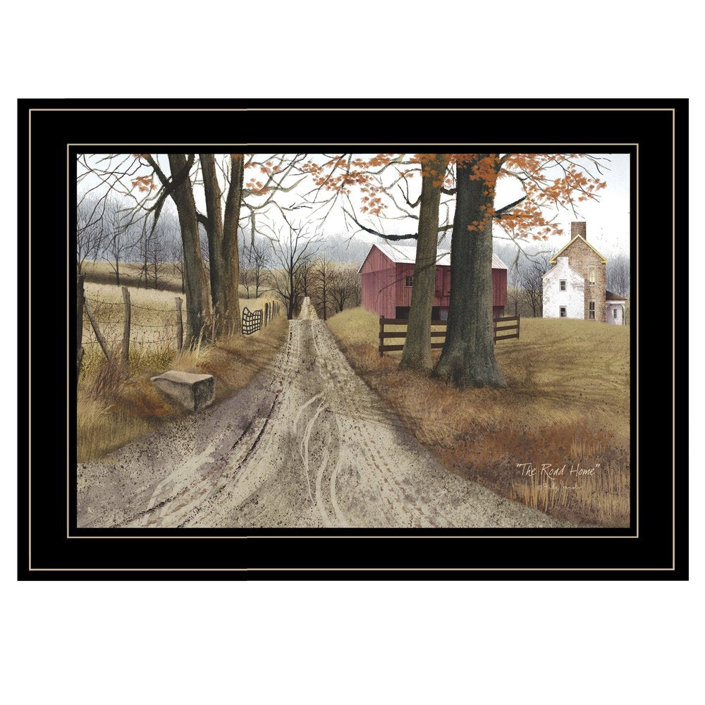 The Road Home 3 Black Framed Print Wall Art — view 1