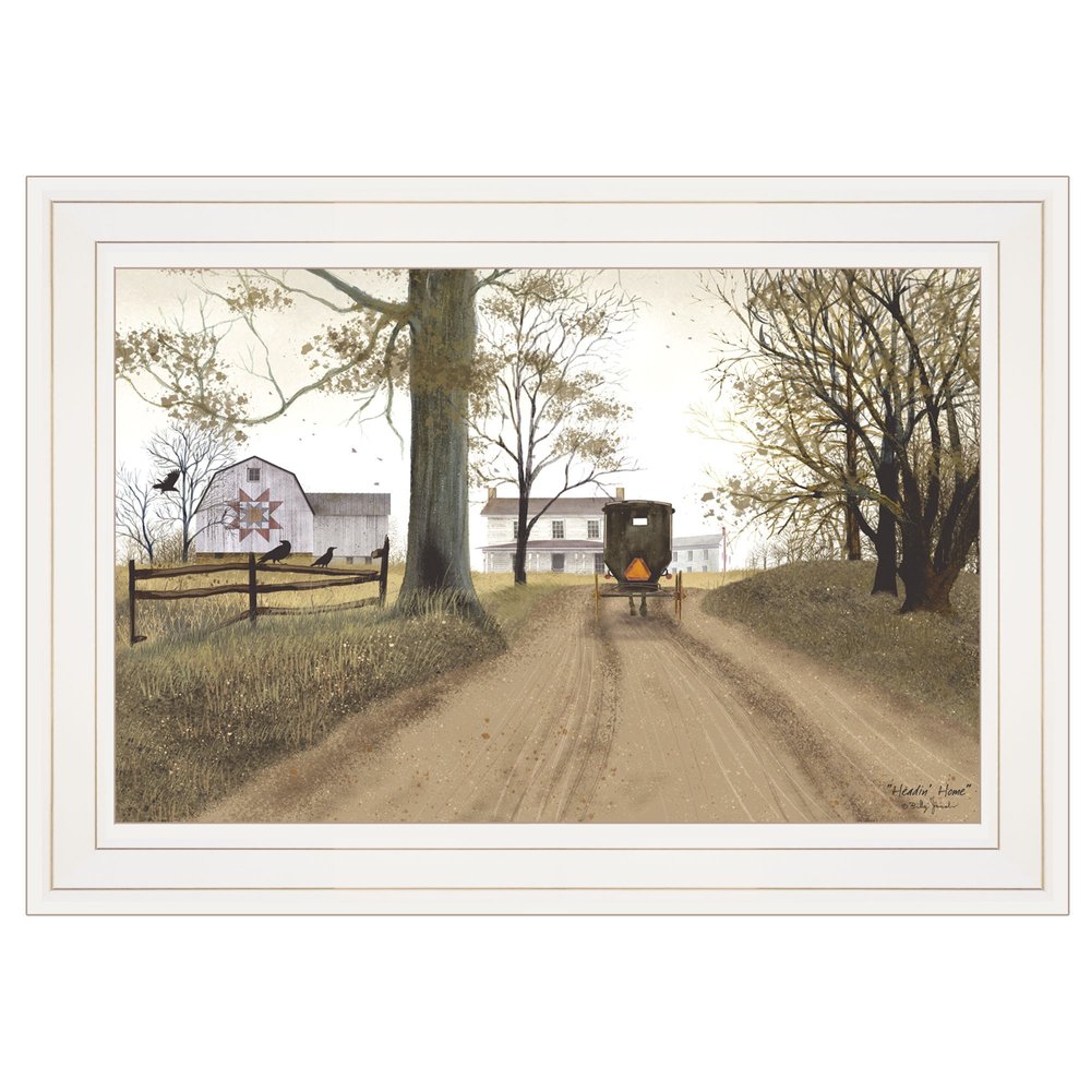 Headin Home 1 White Framed Print Wall Art — view 1