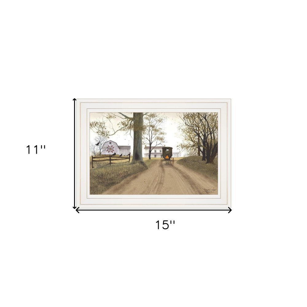 Headin Home 1 White Framed Print Wall Art HomeRoots