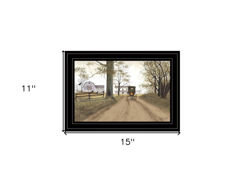 Headin Home 3 Black Framed Print Wall Art — view 5