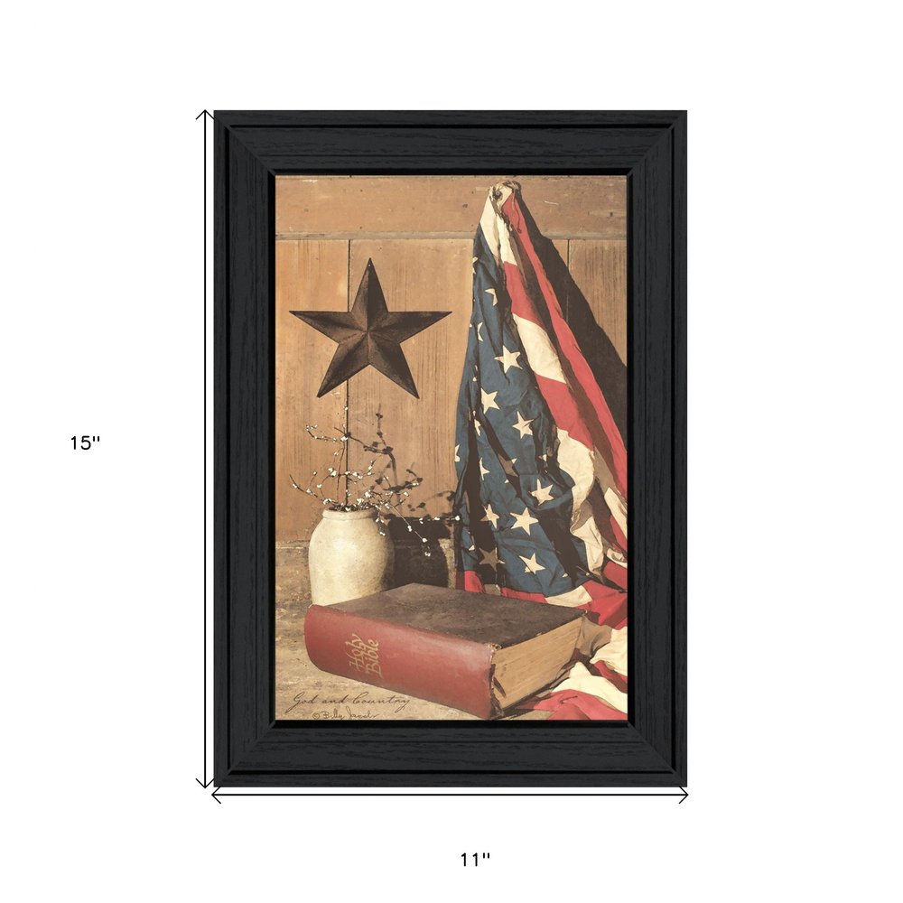 God and Country 2 Black Framed Print Wall Art HomeRoots