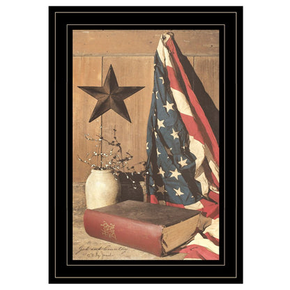 God and Country 3 Black Framed Print Wall Art HomeRoots