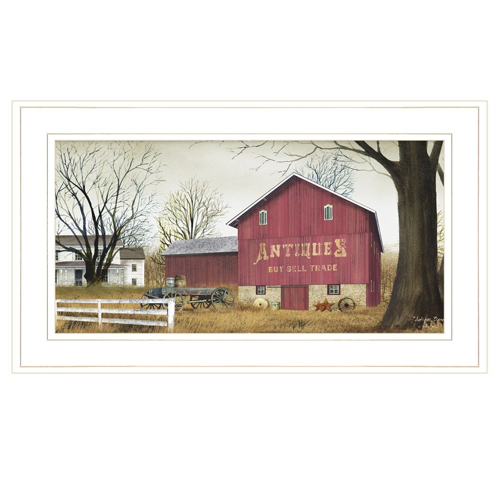Antique Barn 5 White Framed Print Wall Art — view 1