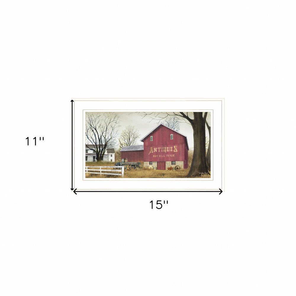 Antique Barn 1 White Framed Print Wall Art HomeRoots