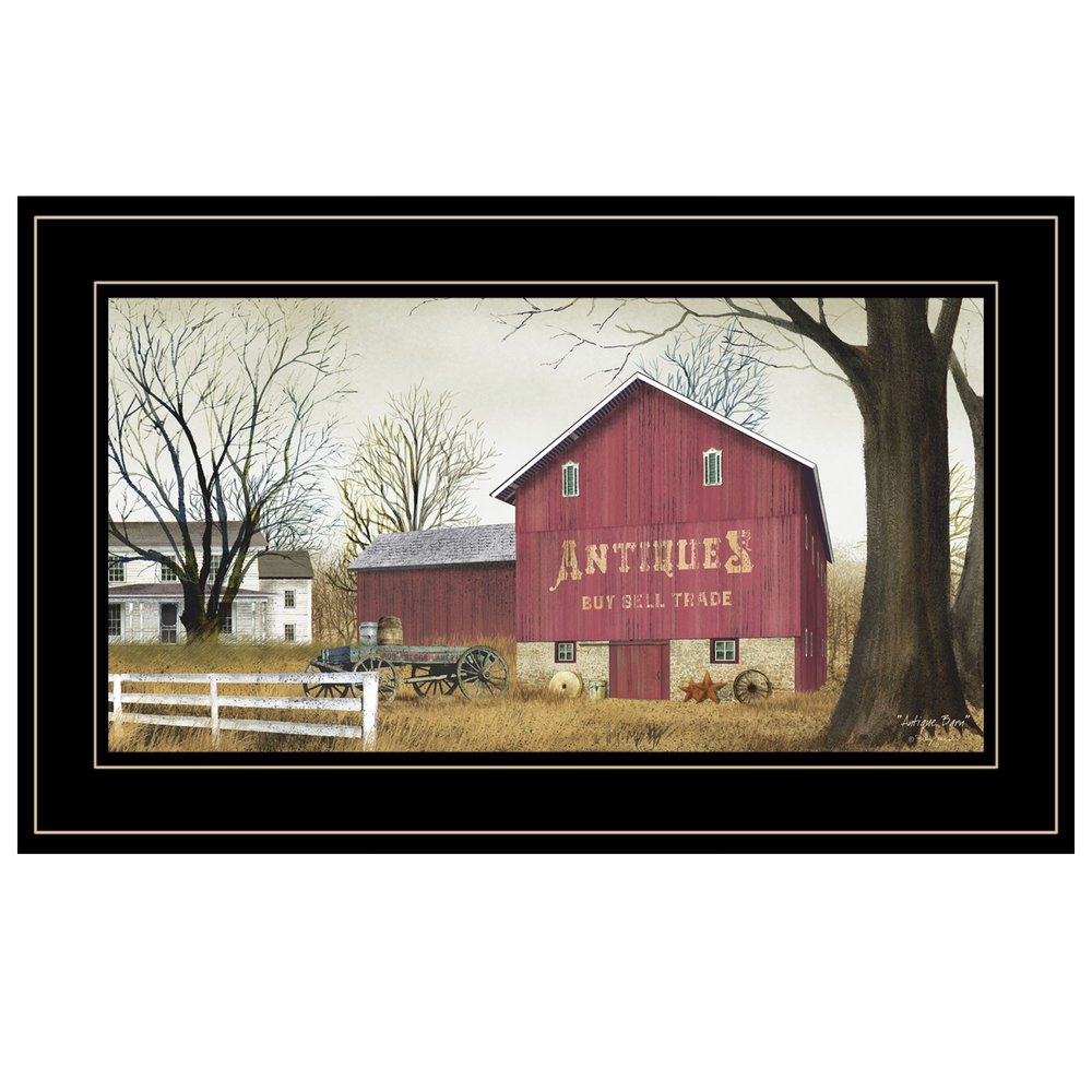 Antique Barn 3 Black Framed Print Wall Art — view 1