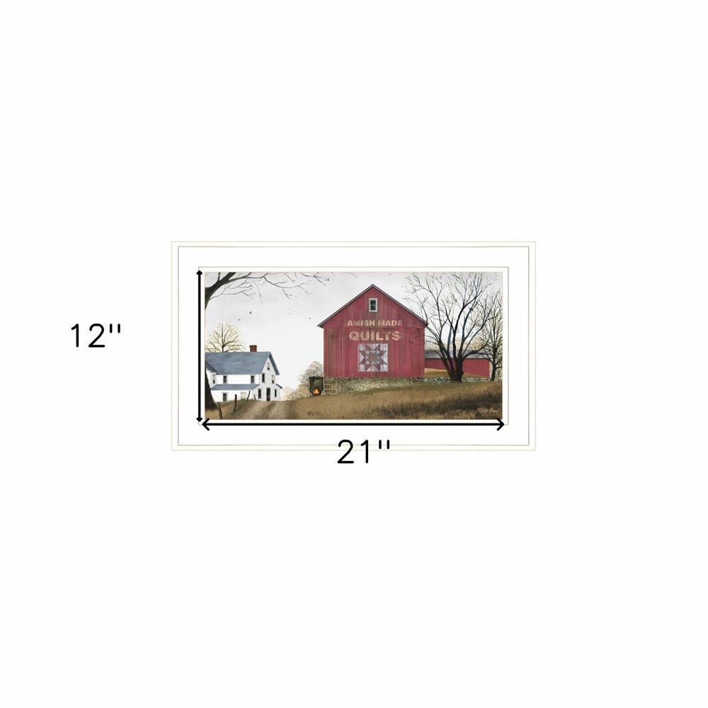 The Quilt Barn 2 White Framed Print Wall Art — view 3