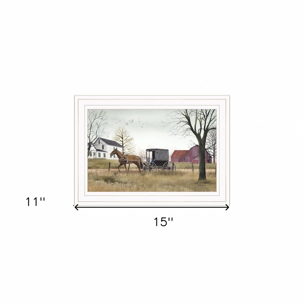 Goin to Market 1 White Framed Print Wall Art HomeRoots