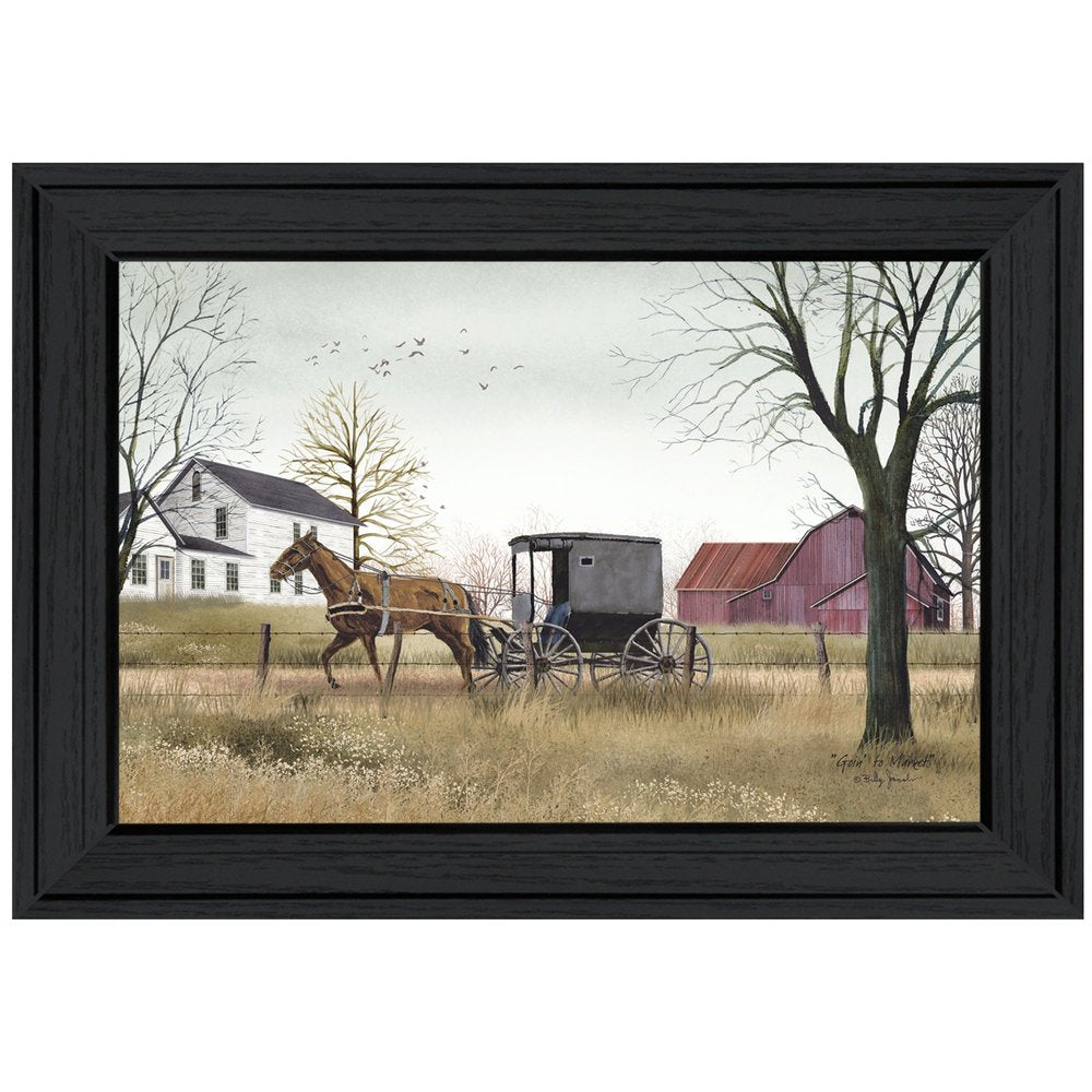 Goin to Market 2 Black Framed Print Wall Art HomeRoots