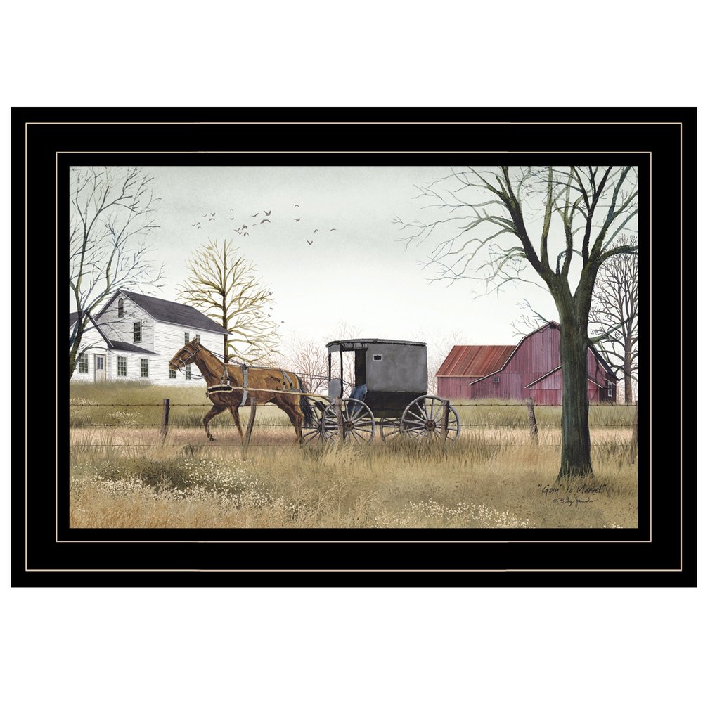 Goin to Market 3 Black Framed Print Wall Art HomeRoots