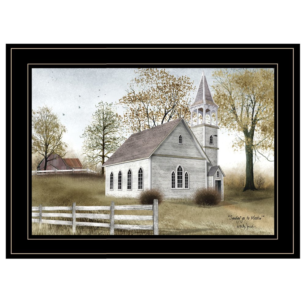 Sunday Go To Meetin 3 Black Framed Print Wall Art HomeRoots