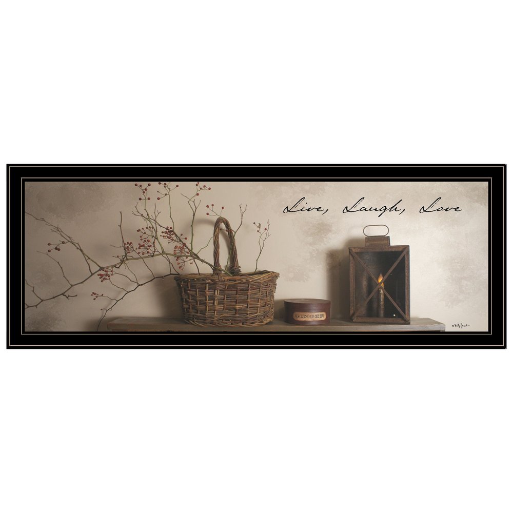 Live Laugh and Love 4 Black Framed Print Wall Art — view 1
