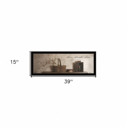 Live Laugh and Love 4 Black Framed Print Wall Art HomeRoots