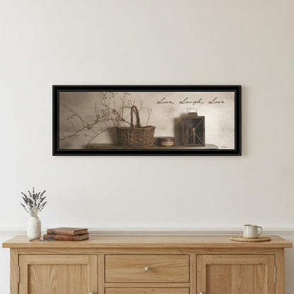 Live Laugh and Love 4 Black Framed Print Wall Art HomeRoots