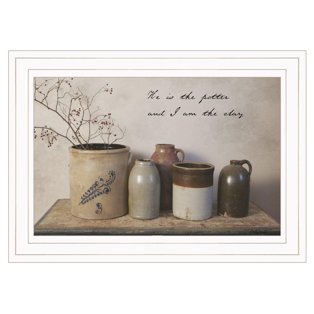He is the Potter 1 White Framed Print Wall Art HomeRoots