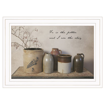 He is the Potter 1 White Framed Print Wall Art HomeRoots