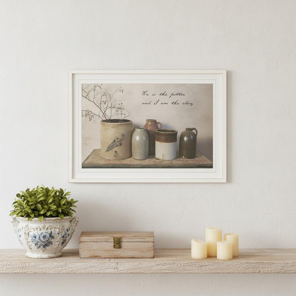 He is the Potter 1 White Framed Print Wall Art HomeRoots