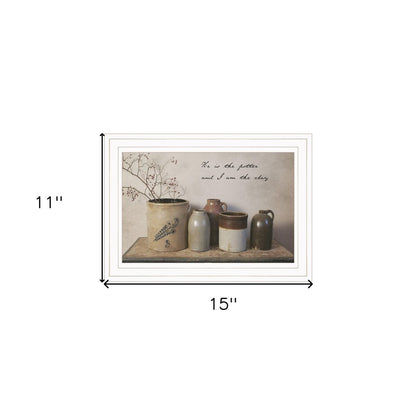 He is the Potter 1 White Framed Print Wall Art HomeRoots