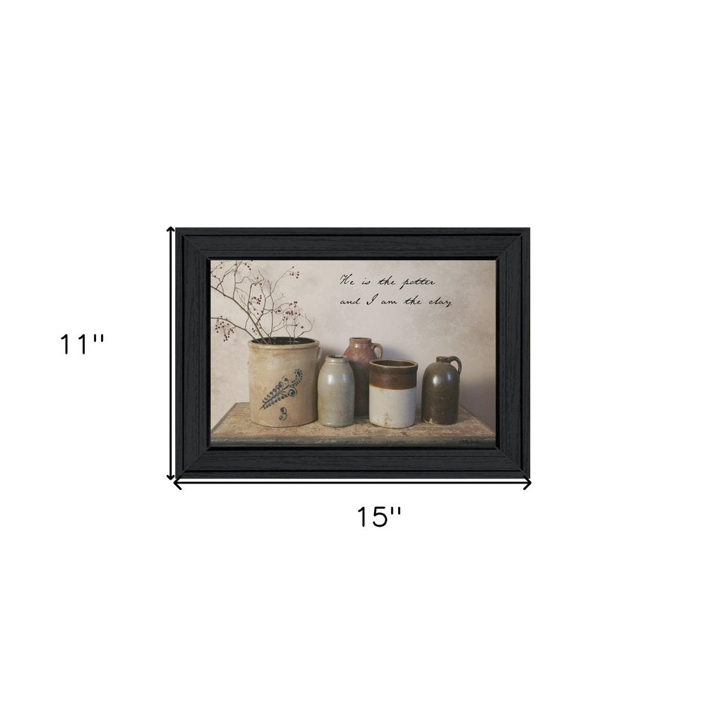 He is the Potter 2 Black Framed Print Wall Art — view 3