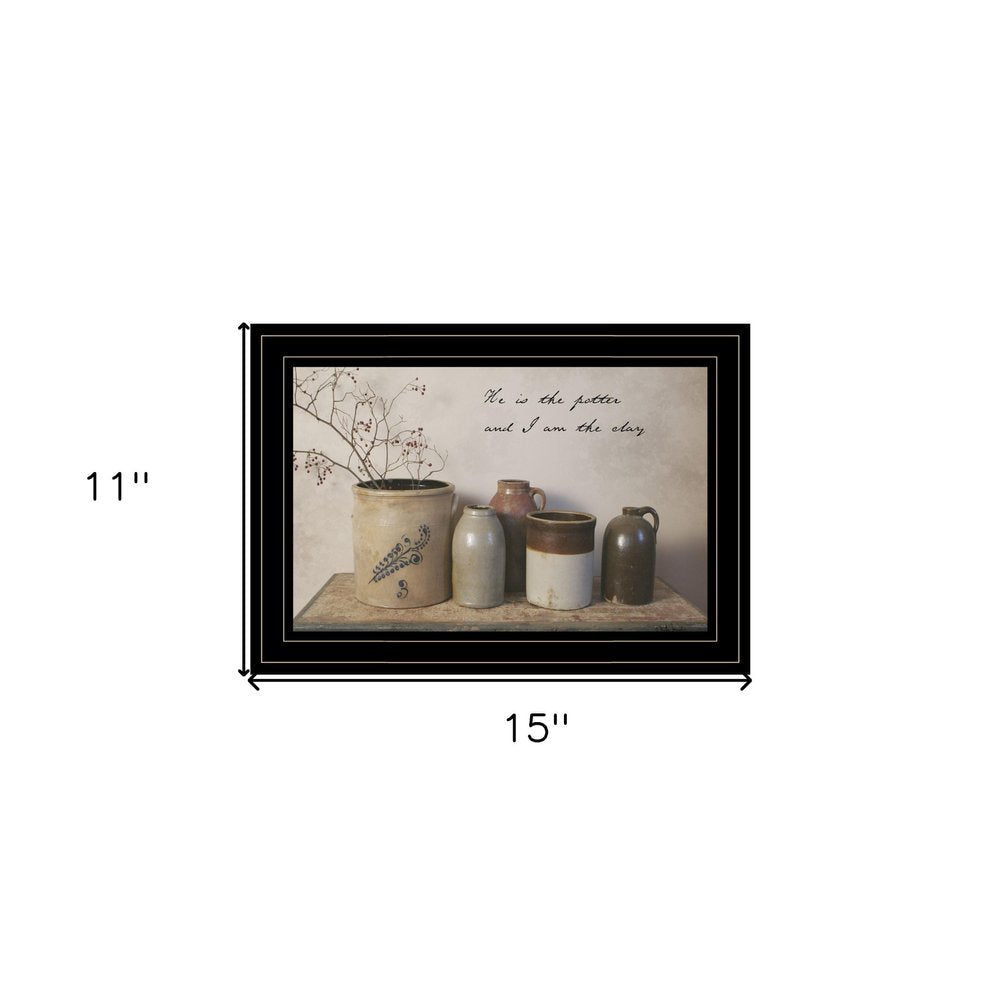He is the Potter 3 Black Framed Print Wall Art HomeRoots