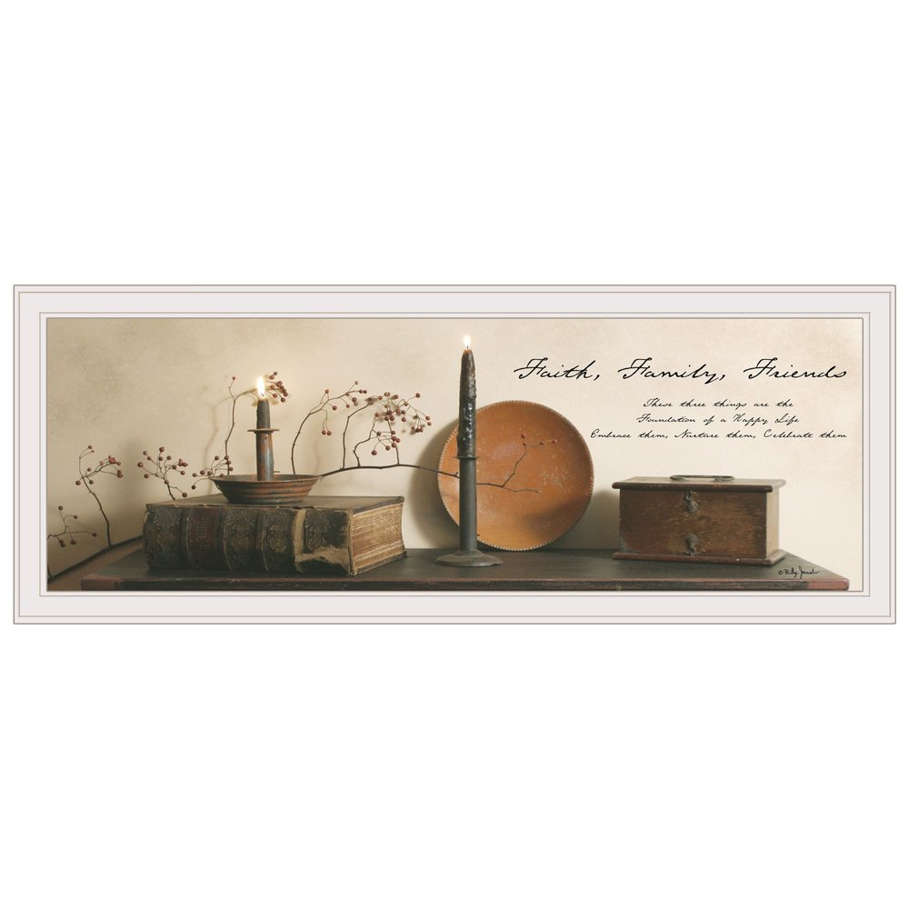 Faith Family Friends 1 White Framed Print Wall Art HomeRoots