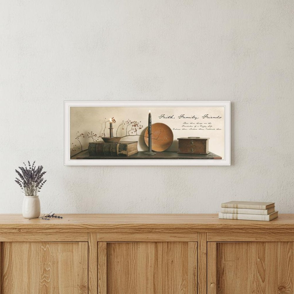 Faith Family Friends 1 White Framed Print Wall Art HomeRoots