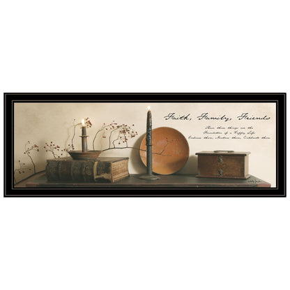 Faith Family Friends 2 Black Framed Print Wall Art HomeRoots