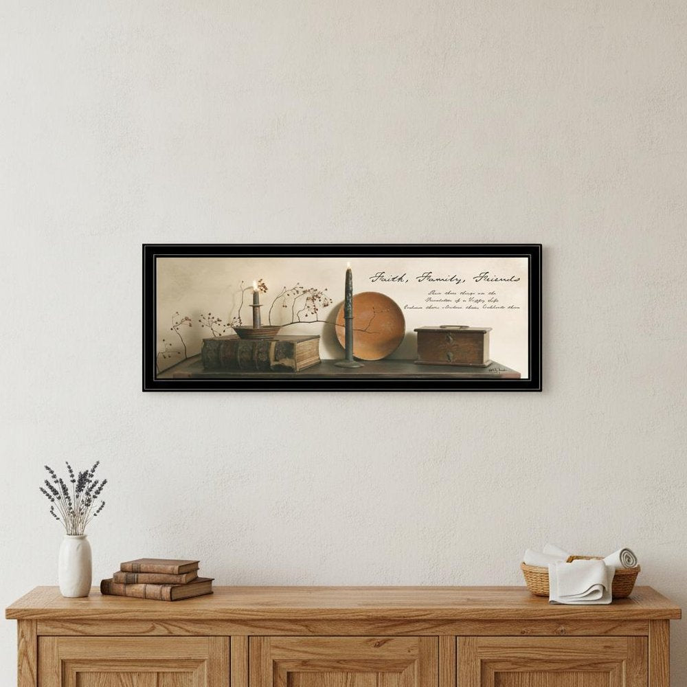 Faith Family Friends 2 Black Framed Print Wall Art HomeRoots