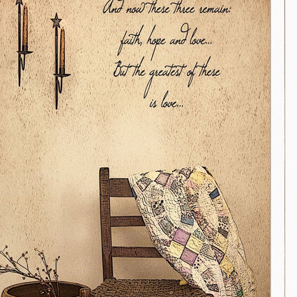 These Three Remain 1 White Framed Print Wall Art HomeRoots