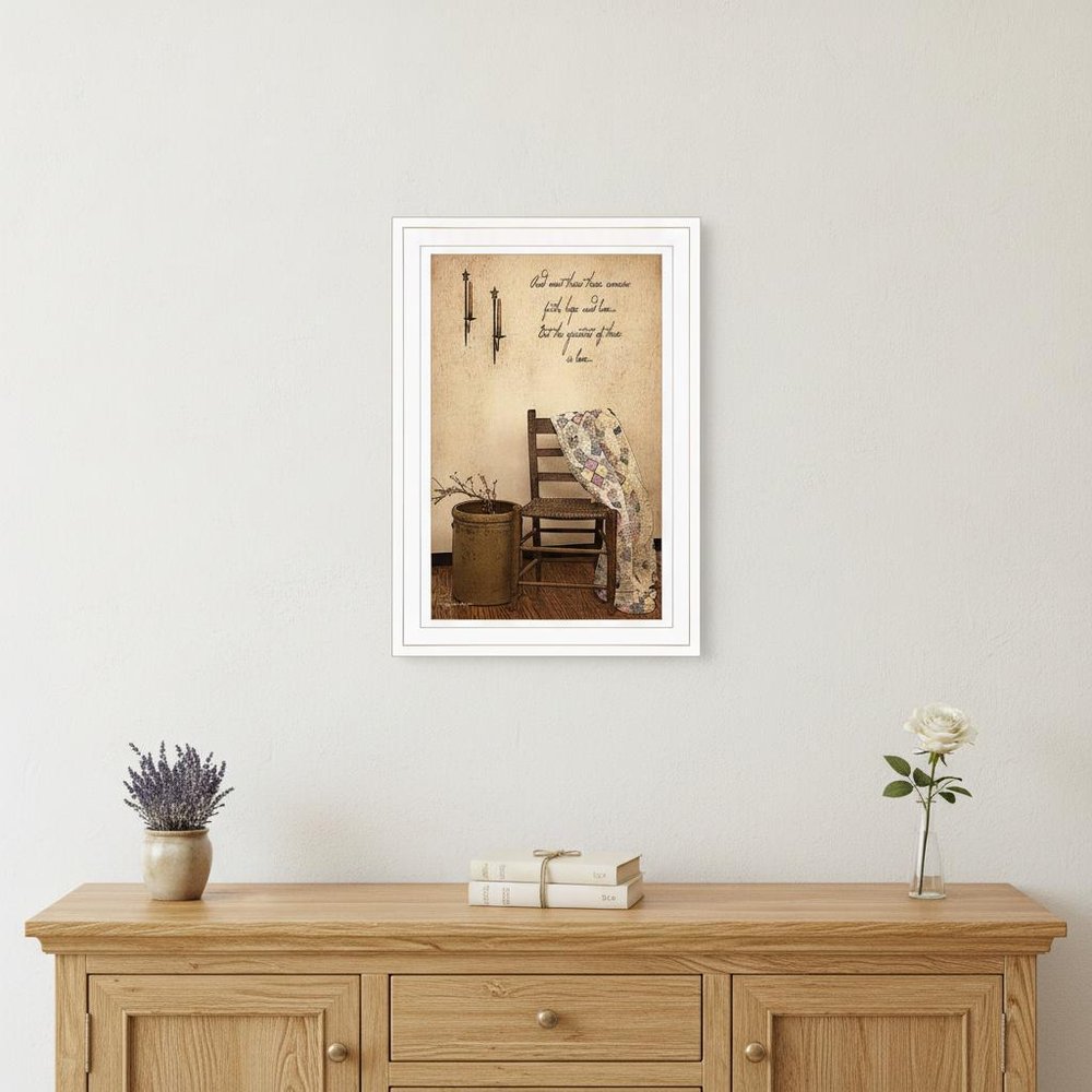 These Three Remain 1 White Framed Print Wall Art — view 6