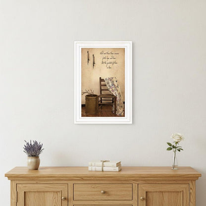 These Three Remain 1 White Framed Print Wall Art HomeRoots