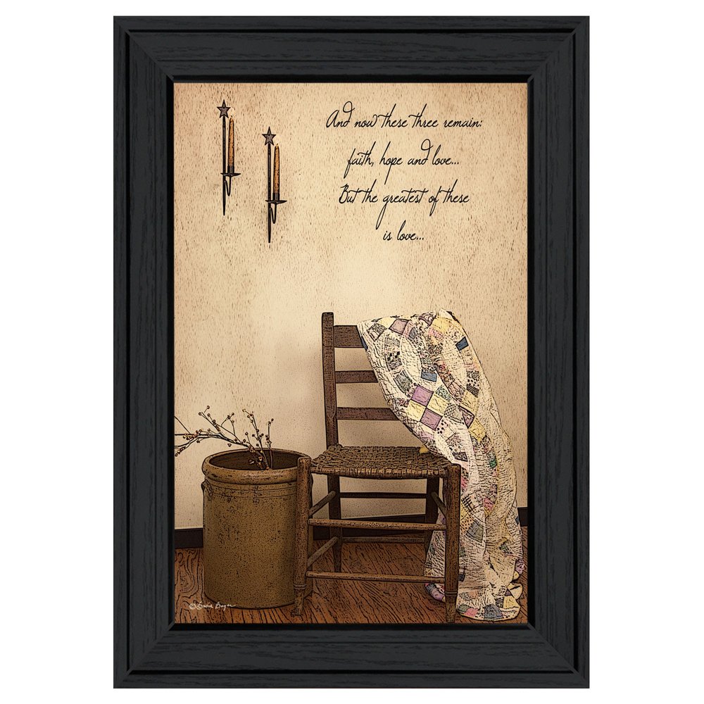 These Three Remain 2 Black Framed Print Wall Art HomeRoots