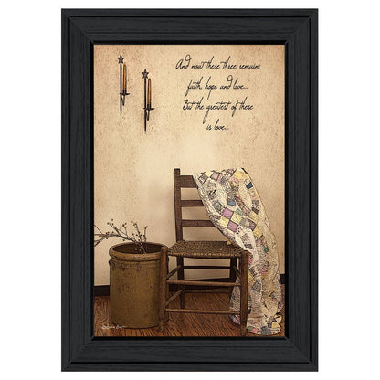 These Three Remain 2 Black Framed Print Wall Art HomeRoots