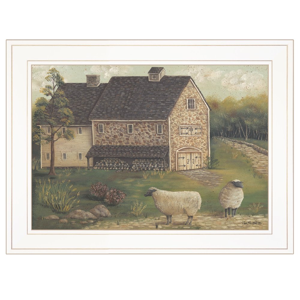 Stone Barn 2 White Framed Print Wall Art HomeRoots