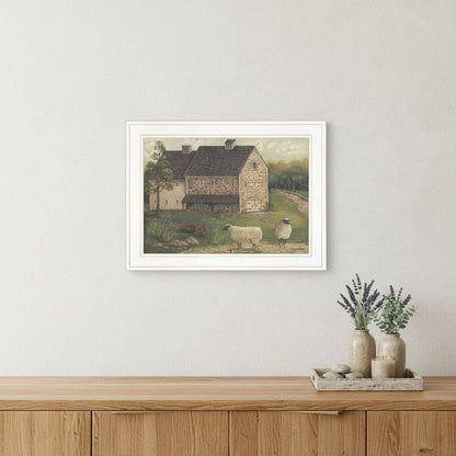 Stone Barn 2 White Framed Print Wall Art HomeRoots