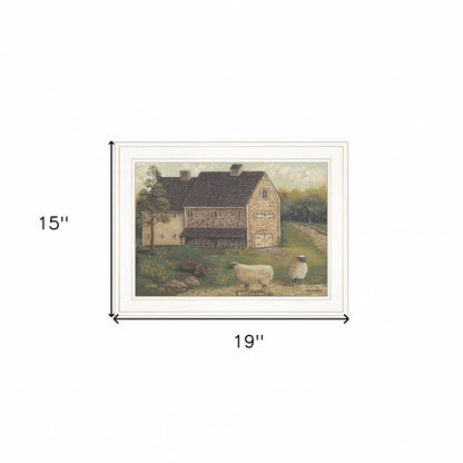 Stone Barn 2 White Framed Print Wall Art HomeRoots
